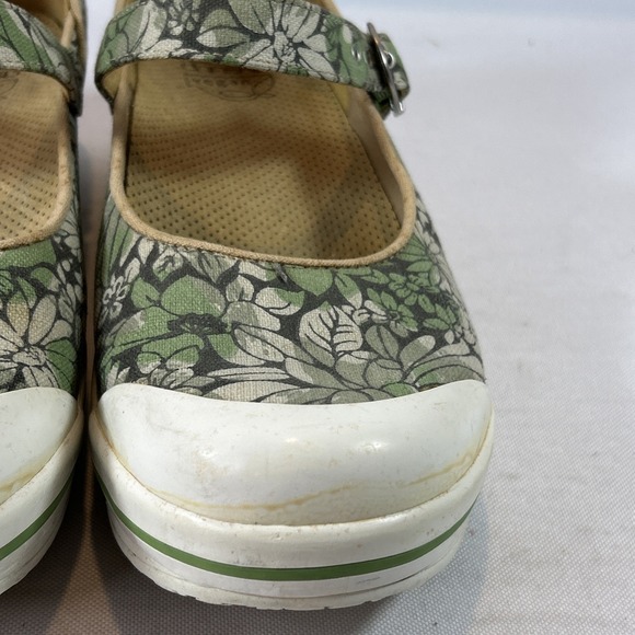 DANSKO Vegan Valerie Shoe Women's Size 11.5US 42EU Green Mary Jane Floral Clog - Picture 8 of 14